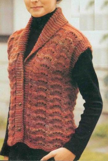 tricoter gilet femme sans couture